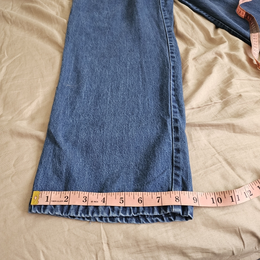 Liz Claiborne Livy Tencel Chambray Jeans Loosefit Casual Blue Womens Large - Picture 7 of 14